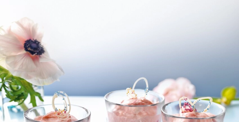 Bio-Rhabarber-Limetten-Mousse